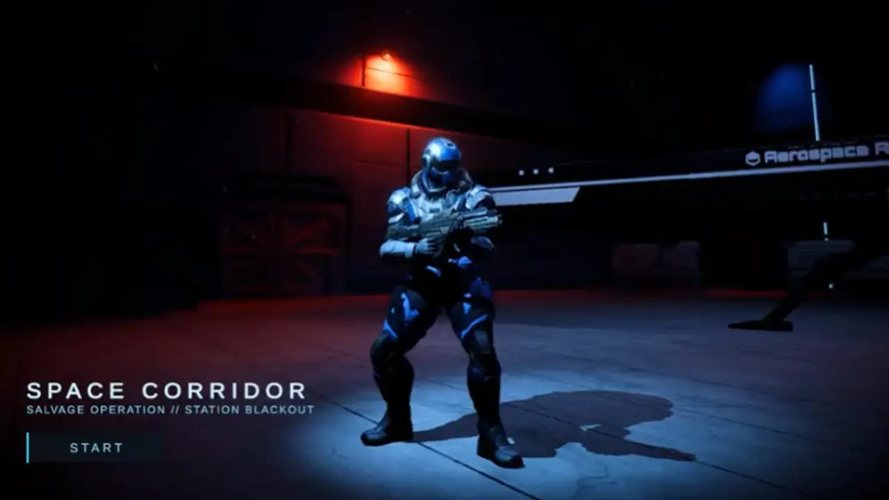 Space Corridor oyunundan bir ekran görüntüsü.