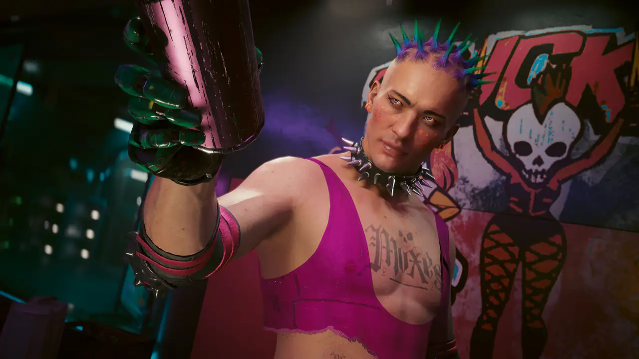 Cyberpunk 2077 Edgerunners 2 güncellemesinden ekran görüntüsü