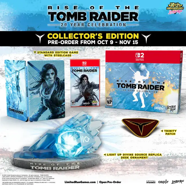 Switch 2 Limited Run #8: Rise of the Tomb Raider: 20 Year Celebration - Koleksiyoncu Sürümü