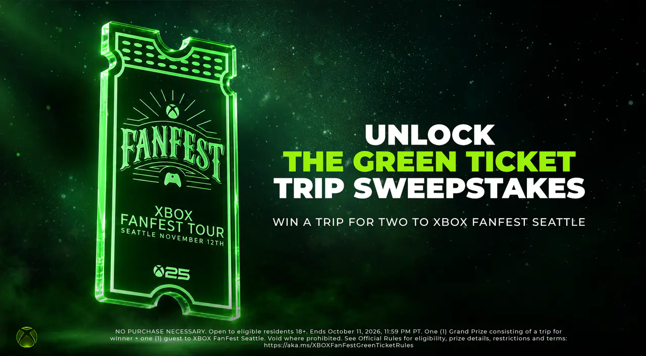 XBOX FanFest Seattle Green Ticket çekilişi görseli