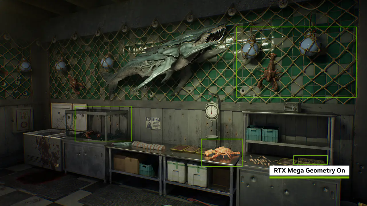 RTX Mega Geometry açık